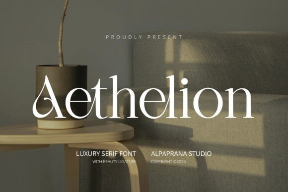 Aethelion Font: A Modern Serif for Digital Branding and Web Design