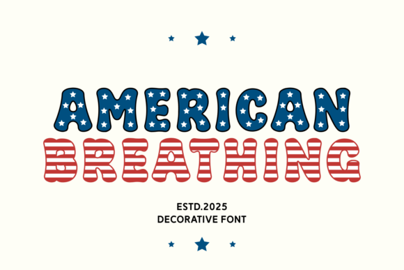 American Breathing: A Decorative Typeface for Editorial Calm