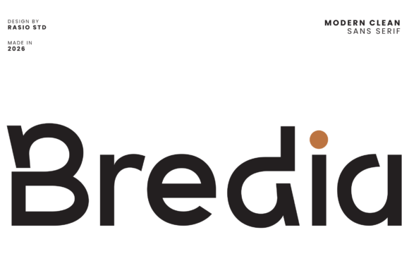 Bredia Font: A Modern Typeface for Polished Web Design