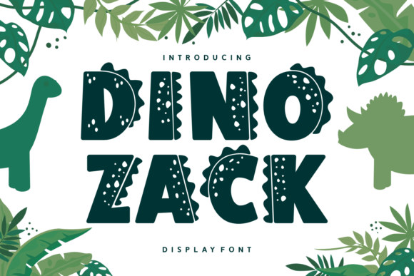 Dino Zack: A Playful Decorative Typeface for Kid-Friendly Editorial Design
