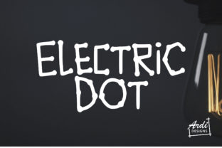 Electric Dot Font: A Quirky Handwritten Typeface for Crafty Creations