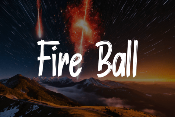 Fire Ball: A Dynamic Script Typeface for Modern Web Design