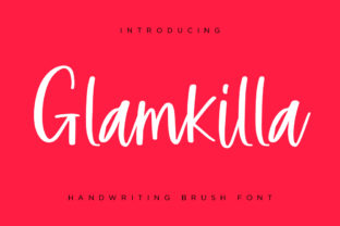 Glamkilla Font: A Handwritten Typeface for Creative Makers