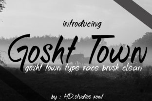 Gosht Town Font: A Handwritten Script for Creative Crafters