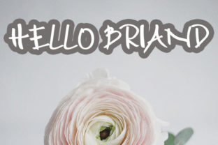 Hello Briand Font: A Handwritten Touch for Your Brand