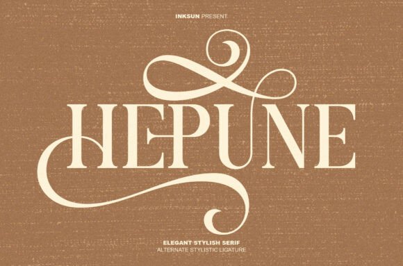 Hepune: A Stylish Serif Typeface for Editorial Design