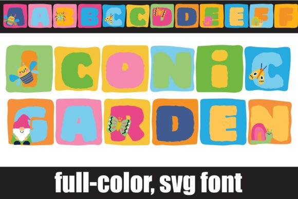 Iconic Garden: A Whimsical Font for Creative Branding