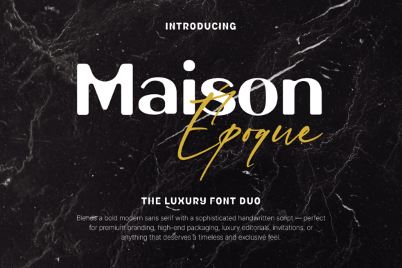 Maison Époque Duo: A Typeface for Timeless Editorial Design
