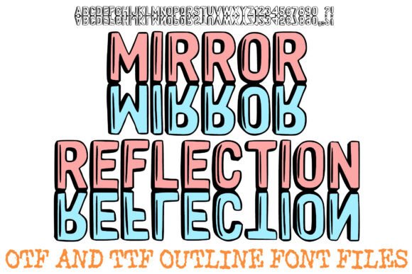 Mirror Reflection Outline: A Font That Elevates Brand Identity