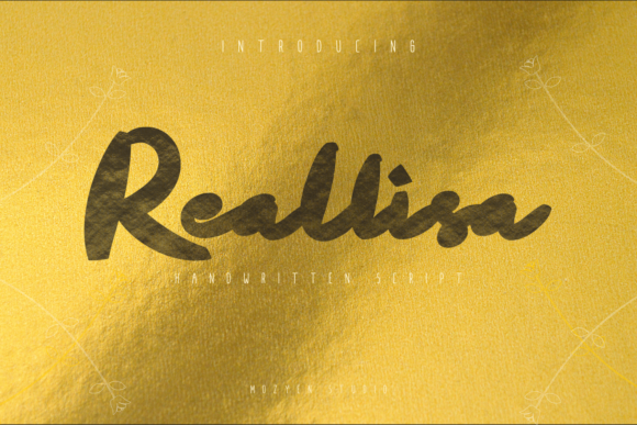 Reallisa Font Review: A Script Handwritten Typeface for Impactful Campaigns
