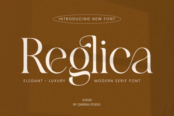 Reglica Typeface: A Modern Serif for Real-World Branding