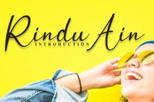 Rindu Ain Font: A Quirky Handwritten Typeface for Craft Creators