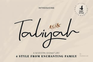 Taliyah Font: A Handwritten Typeface for Modern Web Design