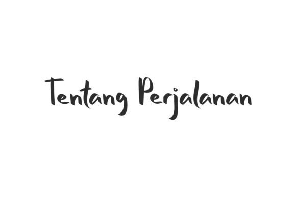 Tentang Perjalanan: A Handwritten Font for Digital Branding