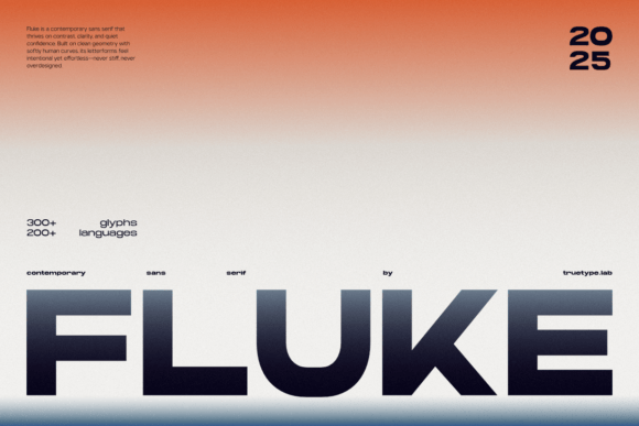 TRT Fluke: A Modern Sans Serif Font for Bold Craft Projects
