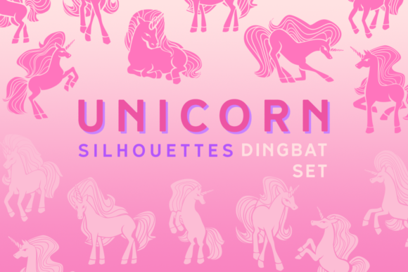 Unicorn Silhouettes Dingbat: A Magical Typeface for Brand Identity